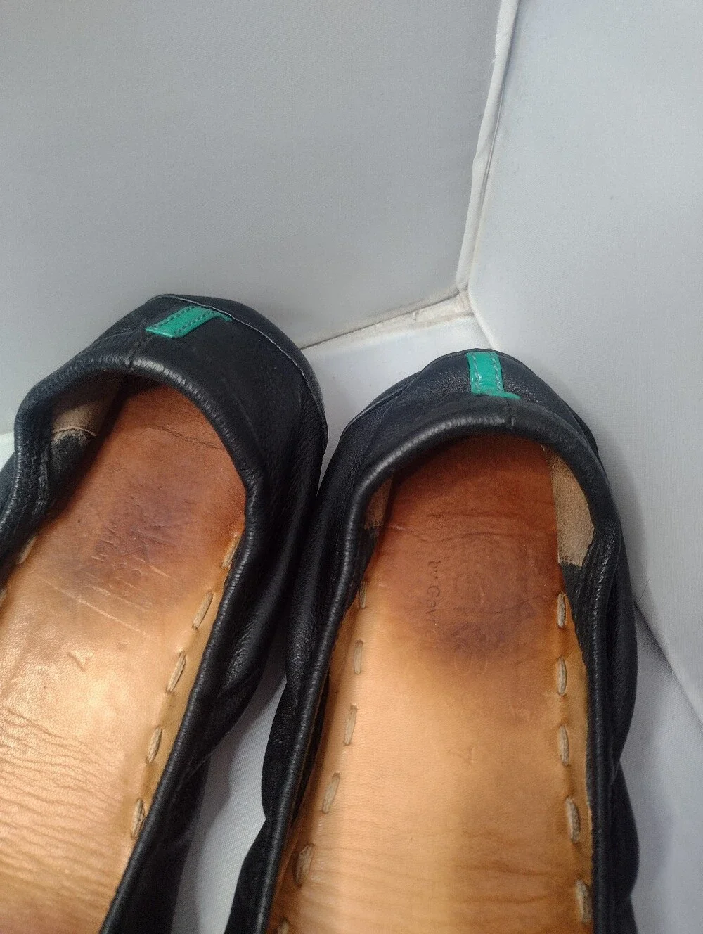 Tieks Women's Black Leather Ballet Flats Size 7 Shoes A21